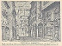 vecchia stampa di Padova con la locanda da Dotto (Luigi Marcantonio)